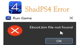 Error Ebootbin file not Found in Shadps4 Emulator [upl. by Corrine391]