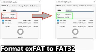 How To Format USB to FAT32  Format exFAT to FAT32 [upl. by Dang]