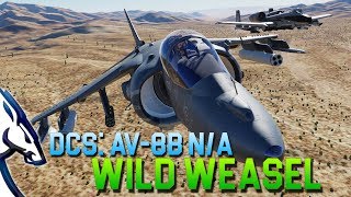 DCS World AV8B NA Harrier II  Wild Weasel [upl. by Eelnodnarb]