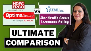 HDFC ERGO Optima Secure VS Star Health Assure Plan  WHICH ONE IS BETTER  🤔  Gurleen Kaur Tikku [upl. by Rozina]