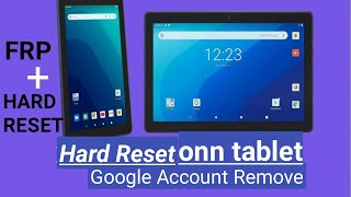 Factory reset Onn tablet remove pin password pattern  Onn Tablet FRP Bypass Google Account remove [upl. by Dira]