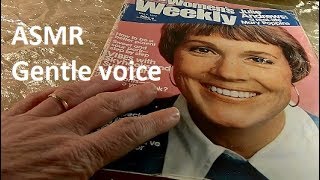 ASMR Browsing through 1975 Womens Magazine  Soft Spoken [upl. by Galang924]