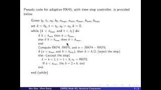 ch9 8 Adaptive RungeKuttaFehlberg method Wen Shen [upl. by Arytas]