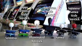 Customise Arcade Joysticks  Sanwa vs Seimitsu vs Generic Brands [upl. by Lipski]