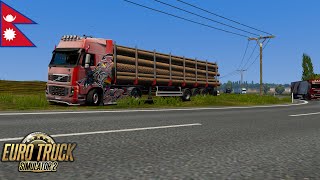 LOGS DELIVERY II DUISBURG TO CALAIS II CD ROAD II FULL TRAFFIC II EURO TRUCK SIMULATOR 2 II EP11 [upl. by Scharaga]