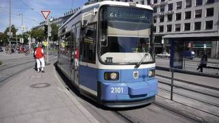 Straßenbahn München am Sendlinger Tor 1080p [upl. by Warga483]