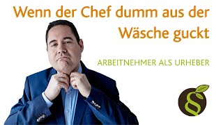 Wenn der Chef dumm aus der Wäsche guckt – Arbeitnehmer als Urheber [upl. by Synn]