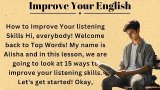 How to Learn English  Improve Your English  Storytelling Practice  Learn English Through Story [upl. by Gamali]