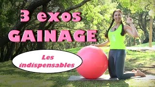 3 exos de gainage INDISPENSABLES abdos swissball niveau intermédiaire [upl. by Alabaster525]