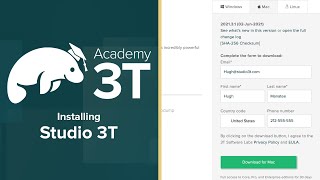 MongoDB 101 Lesson 1 Exercise 1 » Installing Studio 3T [upl. by Bathilda]