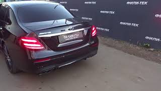 Злой выхлоп на Mercedes E43 AMG W213 Двойная трасса Звук ДОПОСЛЕВ САЛОНЕ [upl. by Ane]