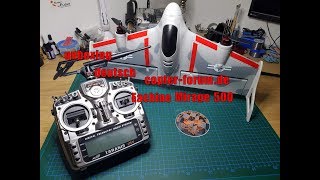 Eachine Mirage E500 unboxing VTOL  Taranis X9D Settings deutsch [upl. by Leoine]