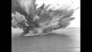 HMS Barham Explosion SloMo [upl. by Intyrb]