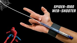 How to make a spider man web shooter from pen  Web Shooter  Uzi Crafts [upl. by Darej]