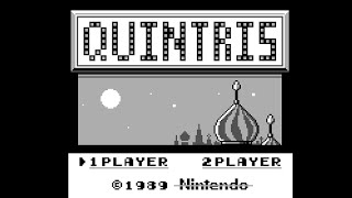 Quintris The 5 Block Tetris for Gameboy [upl. by Rovit]