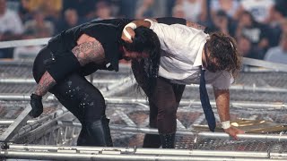 The Undertaker throws Mankind off the top of the Hell in a Cell June 28 1998  King of the Ring [upl. by Jenks]