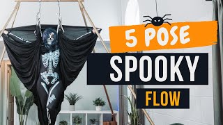 Aerial Yoga Class  5 Pose Spooky Flow [upl. by Blane754]