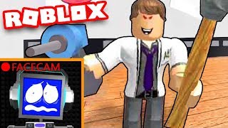 ESCAPE THE EVIL DENTIST OBBY in Roblox  Facecam [upl. by Drazze]