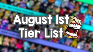 YBA August 1st Tier List [upl. by Nalniuq232]