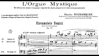 Charles Tournemire  LOrgue Mystique  Part 5 Score Video [upl. by Mehta]