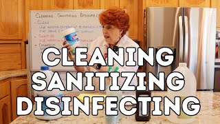 Cleaning Sanitizing Disinfecting [upl. by Yeslehc516]