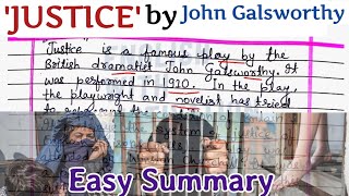 Justice ⚖️ by John Galsworthy summary nhn bapart2 2023 tmbu justice johngalsworthy easy [upl. by Justinian]