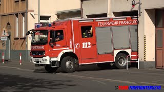 Wachbesetzung während Großbrand FF Frankfurt Heddernheim rückt von Wache 2 zum Kellerbrand aus [upl. by Eittah916]