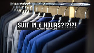 TAILOR MADE CUSTOM SUIT IN 6 HOURS Mumbai India Vlog [upl. by Haodnanehs18]