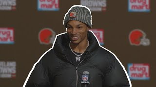 Dorian ThompsonRobinson Postgame Press Conference vs Steelers  November 19th 2023 [upl. by Kylah]