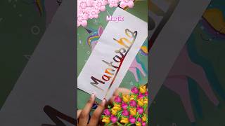 Magical calligraphy Mantasha name ✨️ painting nice official [upl. by Chelsey]