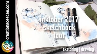 Inktober 2017 sketchbook tour [upl. by Ardnaeed]