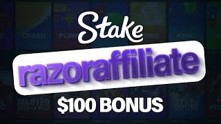 stake promo code 2024  RAZORAFFILIATE [upl. by Yeslek]