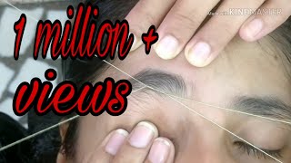 Part 1  How to One Eyebrow with Two Different Shapes  Perfect Shape eyebrow with Missing Growth [upl. by Cilo]