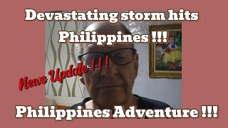 Storm Kristina hits Philippines  Philippines Adventure [upl. by Idalia]