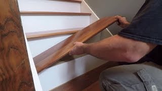 How To Install Prefinished RetroFit Stair Treads from StairTreadscom [upl. by Atoel]