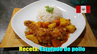 ESTOFADO DE POLLO  FACIL Y DELICIOSO  RECETA PERUANA [upl. by Elisa135]