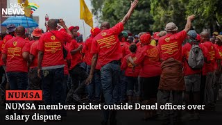 NUMSA members picket outside Denel offices over salary dispute Phakamile HlubiMajola [upl. by Lenoj]