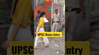 UPSC Mains Aspirant entry at UPSC Bhavan  IAS Mains 2023 3rd Day short upscshort [upl. by Brittnee]