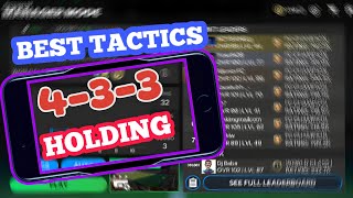 BEST TACTICS  433 Holding Format Tactics  Manager Mode Tactics FC Mobile 24 [upl. by Ala]