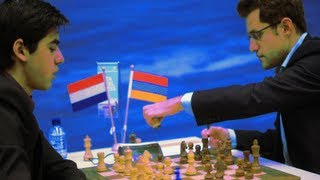 2012 Tata Steel Chess  Anish Giri vs Levon Aronian [upl. by Latt]