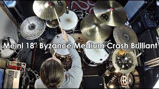 Meinl 18quot Byzance Brilliant Medium Crash Simon Aspsund [upl. by Trela411]