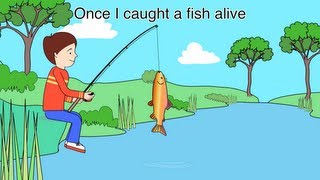 Nursery Rhyme  12345 Once I caught a fish alive [upl. by Anasor]