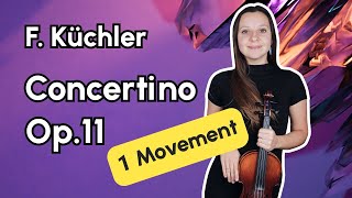 Küchler Concertino Op 11 Movement 1 Violin Tutorial [upl. by Corley]