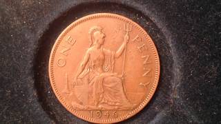 1946 One Penny United Kingdom [upl. by Stagg]