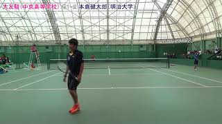 2018年 アジア競技大会予選会 男子 予選 大友（中京高等学校） 対 本倉（明治大学） [upl. by Baese]