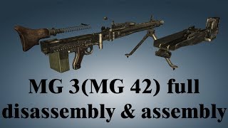 MG 3MG 42 full disassembly amp assembly [upl. by Bailar107]