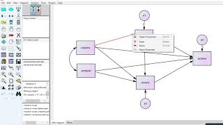 Assessing multiple mediation in AMOS testing total and specific indirect effects [upl. by Ursola]