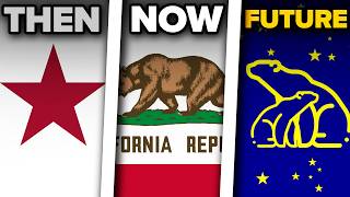 Evolution of Californian Flag 🐻 1836  3208 [upl. by Daisi]