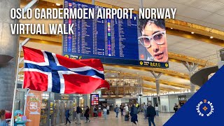 Oslo Gardermoen Airport in Norway 🇳🇴 short virtual walk [upl. by Nairrot]