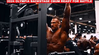 Cbum at Mr Olympia 2024 Back Stage Pumping amp Ready For Battle Mr Olympia 2024 Classic Physique [upl. by Aralc]